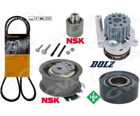 DEVİRDAİMLİ EKSANTRİK GERGİ KİTİ PASSAT-JETTA-GOLF5-OCTAVIA-A3-A6 2.0TDI 04-06 BKP-BKD-BRE-BLB-BMR