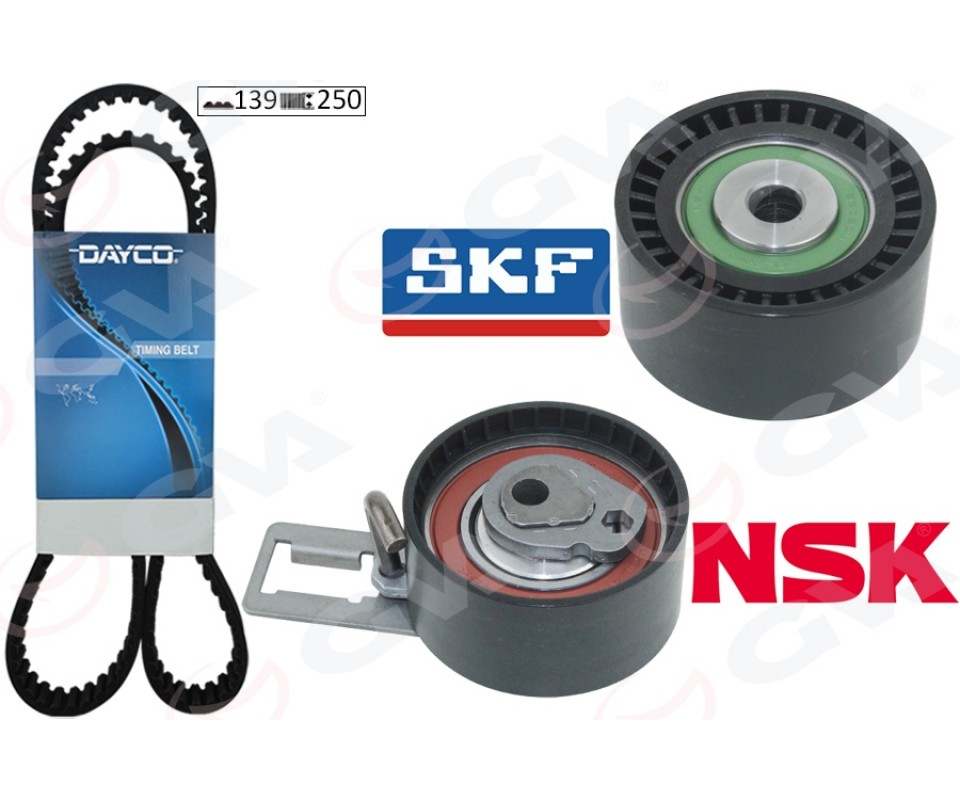EKSANTRİK GERGİ KİTİ EURO5 139 DİŞ P107-206-207-307-BIPPER-C2-C3-NEMO-XSARA 1.4HDI FIESTA V-FUSION 1.4TDCI 02-