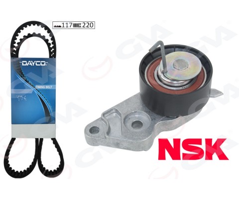 TRİGER SETİ FORD FOCUS-FİESTA-CMAX 98> 1.25-1.4-1.6 ZETEC 100 PS NSK GERGİ-DAYCO KAYIŞ 1.25 96>04 VOLVO S40 II 1.6 05>12 V50 05>12 MAZDA II 1.25 / 1.4 / 1.6 04>12 KTB286