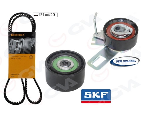EKSANTRİK GERGİ KİTİ OPEL ASTRA L 21> CORSA F 19> PEUGEOT P2008-P3008 II-P301- P308 II-P5008-P508-EX PERT-PARTNER CITROEN BERLINGO-C3 III-C4-C-ELYSEE-JUMPY III 1.5 TDCI-BlueHDI Euro6 / FOCUS IV 17> C