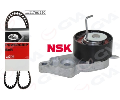 TRİGER SETİ FORD FOCUS-FİESTA-CMAX 98> 1.25-1.4-1.6 ZETEC 100 PS NSK GERGİ-GATES KAYIŞ