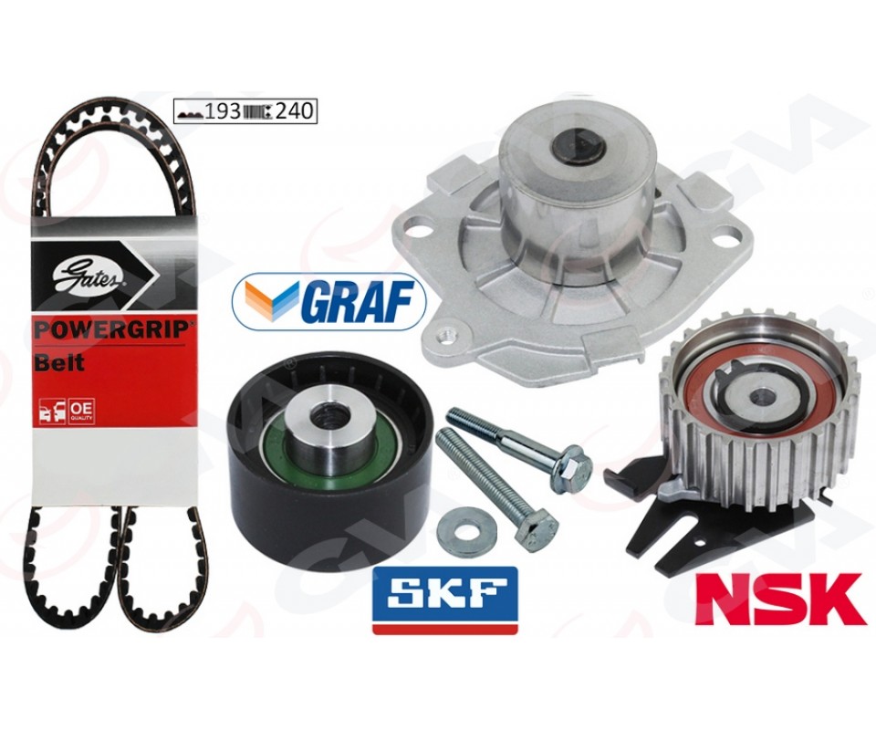 DEVİRDAİMLİ EKSANTRİK GERGİ KİTİ 193x240 DOBLO 01 BRAVA-BRAVO- 96-01 -PALIO 00- MAREA 96- 1.9TD