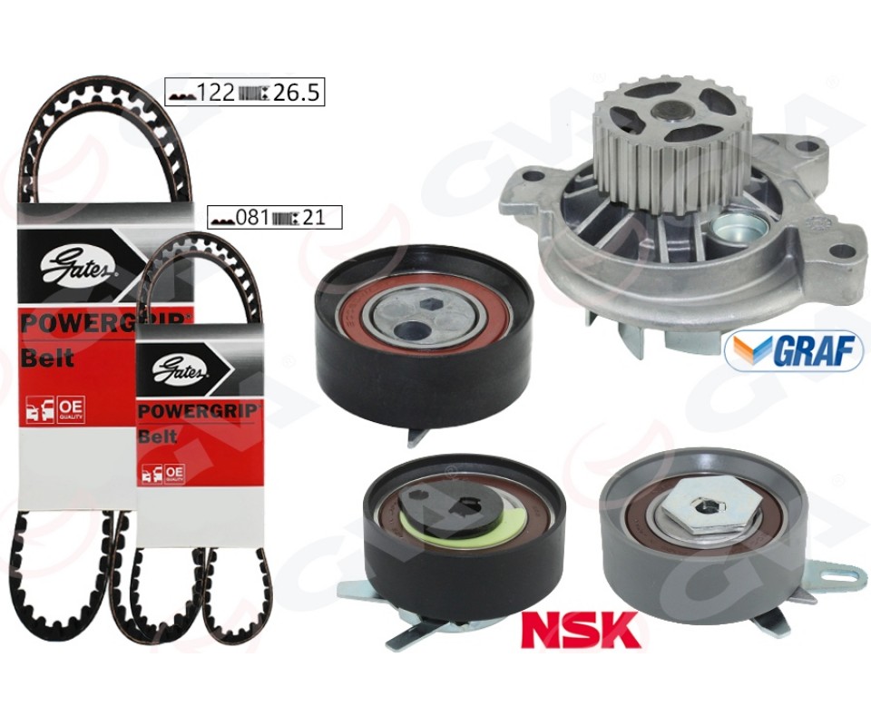DEVİRDAİMLİ TRİGER SETİ 122x26.5 -081x21 T4 2.5TDI - LT35 2.5TDI ACV-ANJ-AVR
