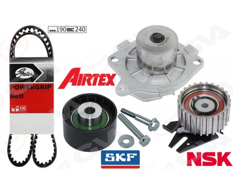 DEVİRDAİMLİ EKSANTRİK GERGİ KİTİ 190x240 BRAVO 96>DOBLO 01>MAREA 99-02 -IDEA 04>1.9JTD KTB317