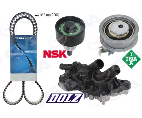 DEVİRDAİMLİ EKSANTRİK GERGİ KİTİ POLO-GOLF7-PASSAT-A3-LEON 1.2 TSI-1.4 TSI 13> 5 ÇIKIŞLI CJZA-CJZB- CYVA-CYVB 163 DİŞ