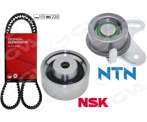 TRİGER KAYIŞ SETİ HYUNDAI ACCENT ADMIRE ERA 1.5L G4EB 01-> 1.4L 1.6L G4ED G4EE 01-10 / GETZ 1.4L 06-10 / MATRIX ELANTRA 1.6L 01-06 / KIA RIO 1.4L 1.6L 06-10 / CERATO 1.6L 04-07 1 KAYIŞ 2 RULMAN