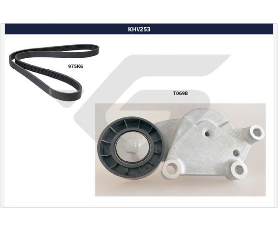 ALTERNATÖR GERGİ KİTİ 6PK975 P207-P308-P3008-P5008-PARTNER-BERLINGO-C3-C4-C5-DS3-DS4 1.4-1.6 HDI