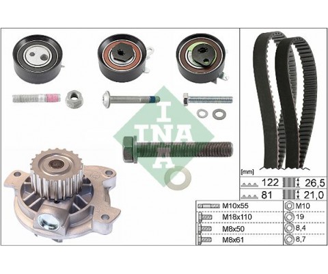 DEVİRDAİMLİ TRİGER SETİ 122x26.5 -077x21 T4 2.5TDI-LT35 2.5TDI ACV-ANJ-AVR