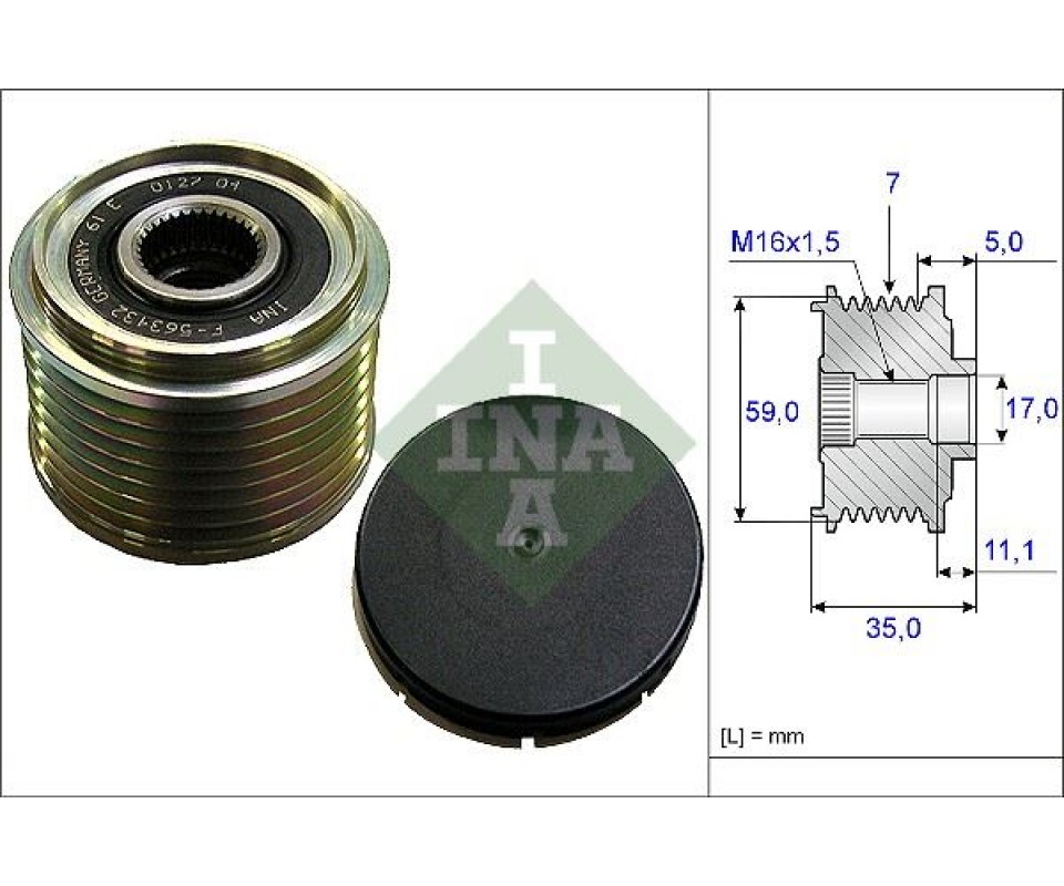 ALTERNATÖR KASNAĞI TRANSİT 2.4 DI-2.4DE-2.4 TDCI 00-