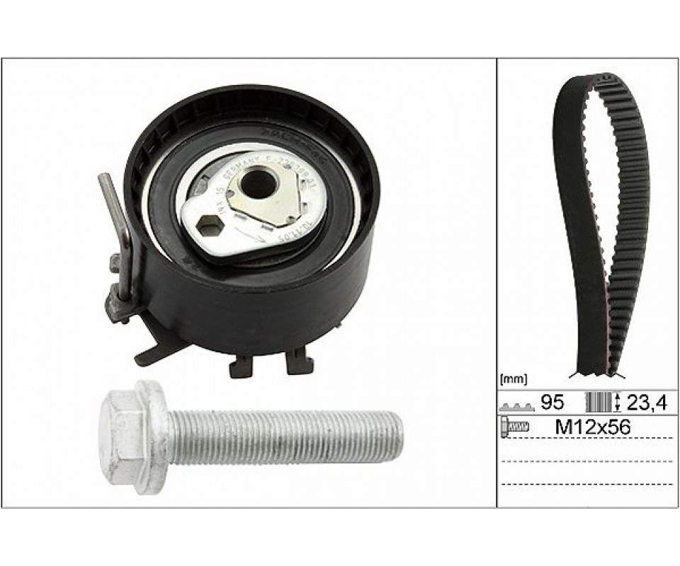 EKSANTRİK GERGİ KİTİ 095x234 CLIO II-III-KANGOO-LOGAN-SANDERO-MODUS 1.2-1.2 16V D4F-D7F K015577XS 1680600QAW