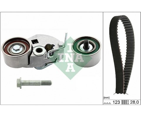 TRİGER KAYIŞ SETİ EKSANTRİK SETİ HYUNDAI ACCENT ADMIRE GETZ 1.5L D3EA 02-05 / TUCSON SANTAFE 2.0L 2.2L D4EA D4EB 04-09 / SONATA 2.0L 06-11 / KIA SPORTAGE 2.0L D4EA 04-10 1 KAYIŞ 2 RULMAN 123x280