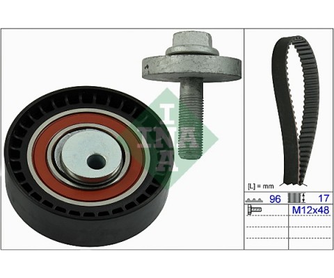 EKSANTRİK GERGİ KİTİ 096x173 DACIA LOGAN 04> SANDERO 08> DOKKER 13> 1.4 K7J 1.6 K7M