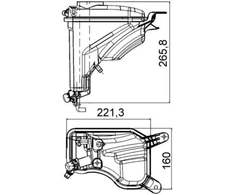 RADYATOR YEDEK SU DEPOSU BMW N43 N45 N46 N51 N54 N20 N53 E81 E82 E90 E88 E91 E92 E93 E84 E89
