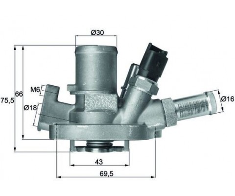 TERMOSTAT MUSURLU 80 C ALFA ROMEO GIULIETTA 10> MİTO 11> FIAT EGEA 16> 500X 14> 500L 12> JEEP RENEGADE 14> COMPASS 17> LANCIA DELTA III 07>14 1.4 1.4TBı