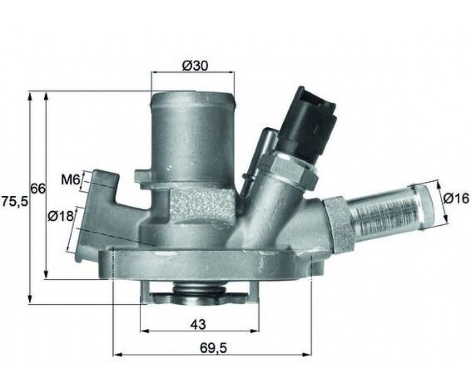 TERMOSTAT MUSURLU 80 C ALFA ROMEO GIULIETTA 10> MİTO 11> FIAT EGEA 16> 500X 14> 500L 12> JEEP RENEGADE 14> COMPASS 17> LANCIA DELTA III 07>14 1.4 1.4TBı