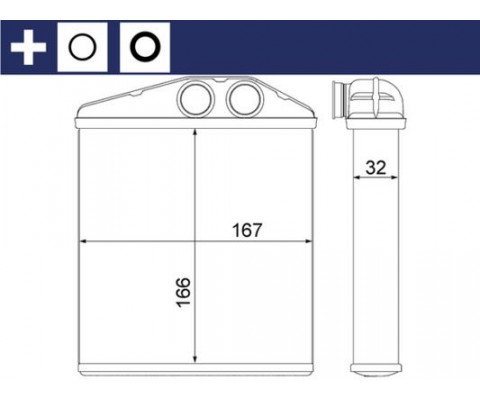 KALORİFER RADYATÖRÜ OPEL CORSA C-COMBO C-TIGRA TWINTOP 1.2-1.4-1.8-1.3CDTI-1.7CDTI 00> 170x160 8F H351313531