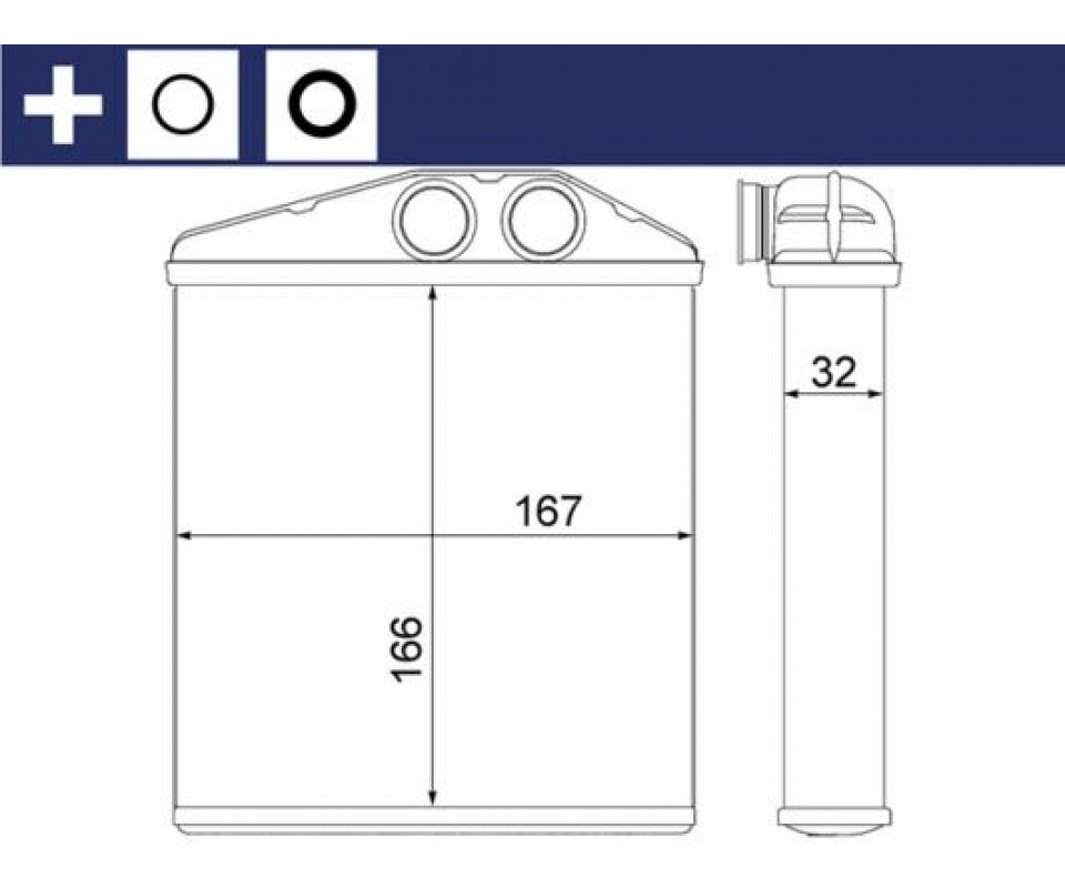KALORİFER RADYATÖRÜ OPEL CORSA C-COMBO C-TIGRA TWINTOP 1.2-1.4-1.8-1.3CDTI-1.7CDTI 00> 170x160 8F H351313531