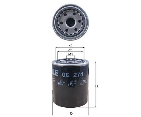 YAĞ FİLTRESİ H100 93-00 H-1 97-00 STAREX 97 > 2.5D - 2.5TD