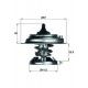 TERMOSTAT 75 C MERCEDES OM601 OM602 OM603 W124 W202 W210 W461