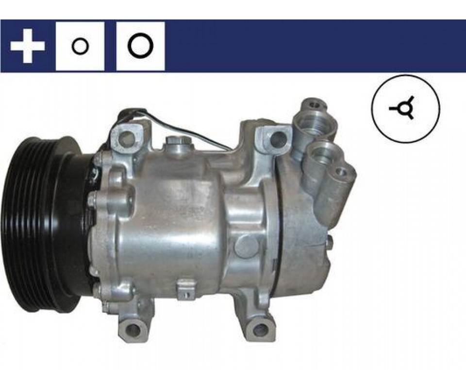 KLİMA KOMPRESÖRÜ CLIO I II SYMBOL 1.4-1.6 16V-1.5 DCI 01 >KNG 1.4-1.6 16V-1.5 DCI 97 > 125mm 6 KANAL