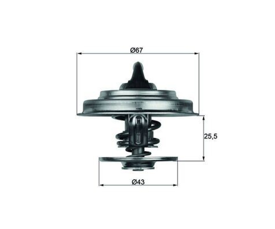 TERMOSTAT 87 C MERCEDES M102 M103 OM615 OM904 W201 W202 W124 W210 W140 . AXOR 1838