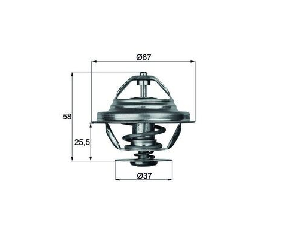 TERMOSTAT 80 C MERCEDES OM616 W123 W460
