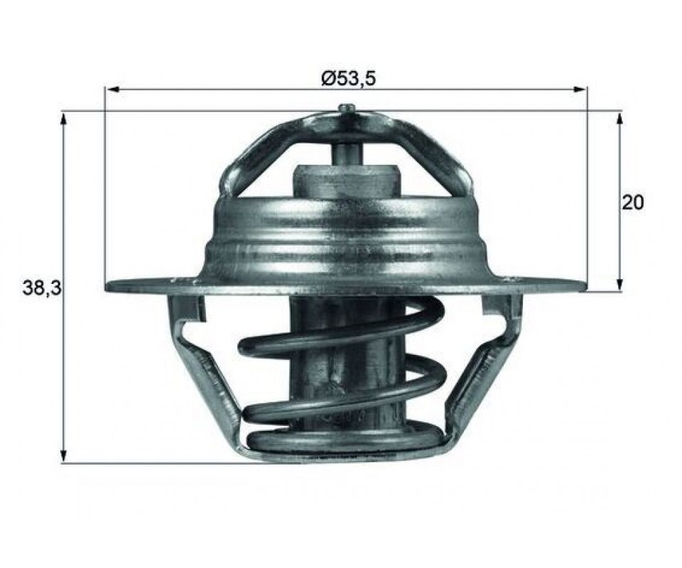 TERMOSTAT 82C PEUGEOT P106-P205-P306-P309-P405-P605-P104-P806-PARTNER-BOXER CITROEN BERLINGO-XSARA -SAXO-JUMPER-XANTIA-ZX-BX-AX-XM RENAULT R11-FLASH-R9-R19 DZL-LGN 93-01 -KNG-DUCATO