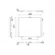 KONDENSER P207-P208-P1007-P2008 05 >-C2-C3-C3 II 03>DS 3 14> 1.4 1.6HDI KURUTUCU İLE AL/AL 420X371X1 6