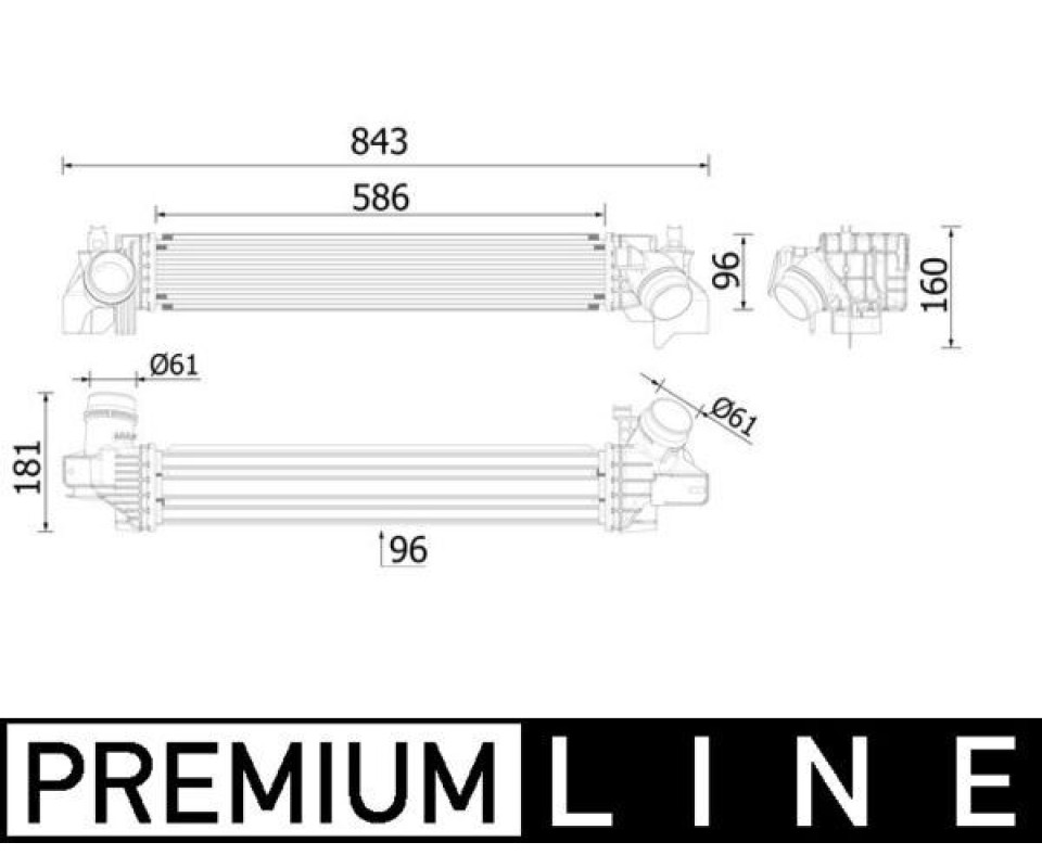 TURBOSARJ RADYATORU BMW F40 F52 F44 F45 F46 F48 F49 F39 . MINI F54 F55 F56 F57 F60