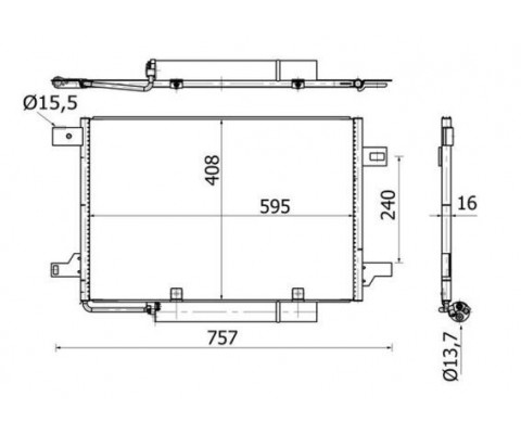 KLIMA RADYATORU MERCEDES W169 W245