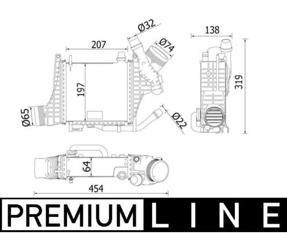 TURBOSARJ RADYATORU MERCEDES M264 W205 S205 C205 A205 C257 W213 S213 C238 A238 X253 C253
