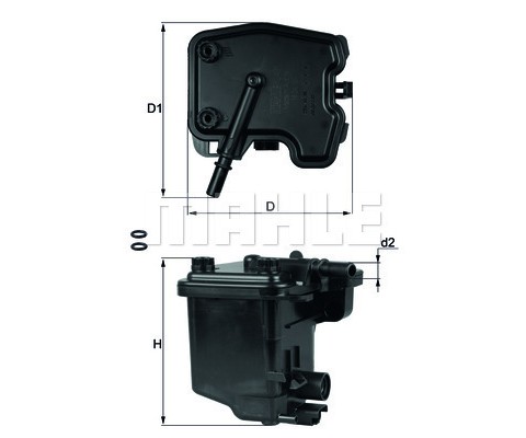 YAKIT FİLTRESİ PARTNER-206-207-307-308-407-BERLINGO-C2-C3-C4-C5-FIESTA-FOCUS-C-MAX-TEPEE 1.6HDI
