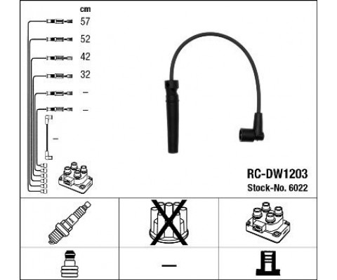 BUJİ KABLO TAKIMI SETİ CHEVROLET CRUZE-LACETTI-KALOS-AVEO-REZZO-NUBIRA 1.6 1.4 16V DOHC