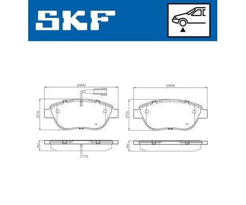 ÖN FREN BALATASI OPEL COMBO D 12> PUNTO EVO 1.3-1.4-1.6D MTJ 09 > 500-500C 1.3DMJ 10 >
