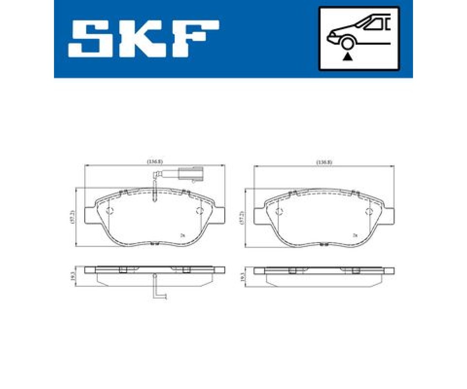 ÖN FREN BALATASI OPEL COMBO D 12> PUNTO EVO 1.3-1.4-1.6D MTJ 09 > 500-500C 1.3DMJ 10 >