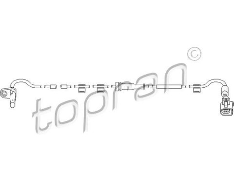 ARKA ABS HIZ SENSORU SOL TRANSIT V347 V348 TT9 2.2 155PS 11>14 2.2 TDCI 2.4 TDCI 3.2 TDCI