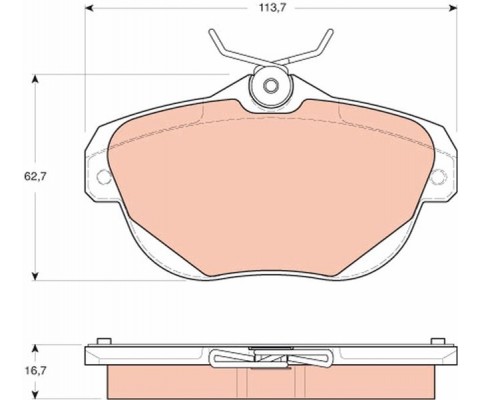 ARKA FREN BALATASI CITROEN C5 09>16 - C6 06>12
