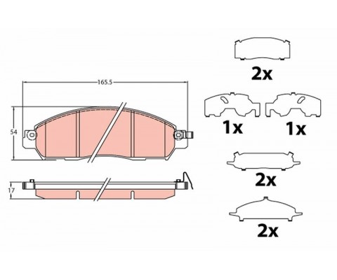 ÖN FREN BALATA NISSAN NAVARA 2.3L YS23 D23 16->