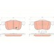 ÖN BALATA VOLVO S60 00-10 S80 98-06 V70 97-07 XC70 00-07 S70 97-00