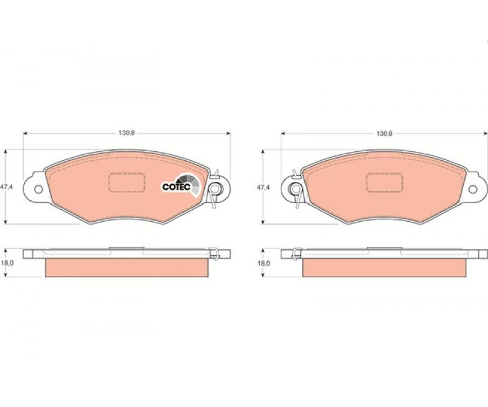 ÖN FREN BALATASI RENAULT KANGOO 97> CLIO SYMBOL I 98> CITRO N XSARA 97>02 PEUGEOT 306 96>01