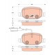 ARKA FREN BALATASI ALFA ROMEO MITO 09> FIAT LINEA 09> 1.3JTD 1.4TJET 1.6JTD