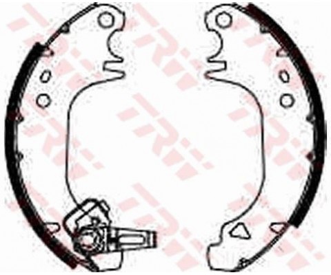 ARKA FREN PABUÇ BALATA PEUGEOT P106 91>04 P205 83>98 P309 86>93 CITROEN SAXO 96>04 AX 86>98 180x30m m