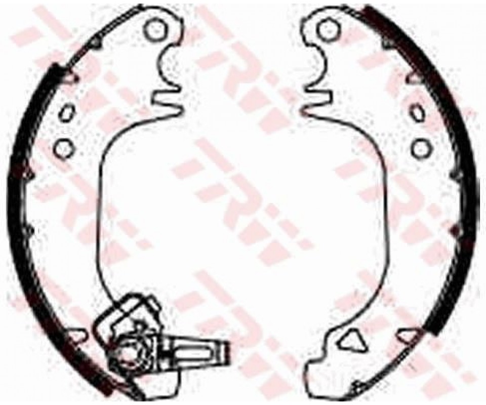 ARKA FREN PABUÇ BALATA PEUGEOT P106 91>04 P205 83>98 P309 86>93 CITROEN SAXO 96>04 AX 86>98 180x30m m