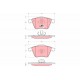 FREN BALATASI ÖN FORD-VOLVO FOCUS/S40/V40/V50/VECTRA C 02> 2.4-2.5 BENZİN