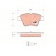 ARKA FREN BALATASI PEUGEOT P307 00> P307 SW 02> P307 CC 03> P207 06> CITROEN C4 04>08> KÜÇÜK TİP