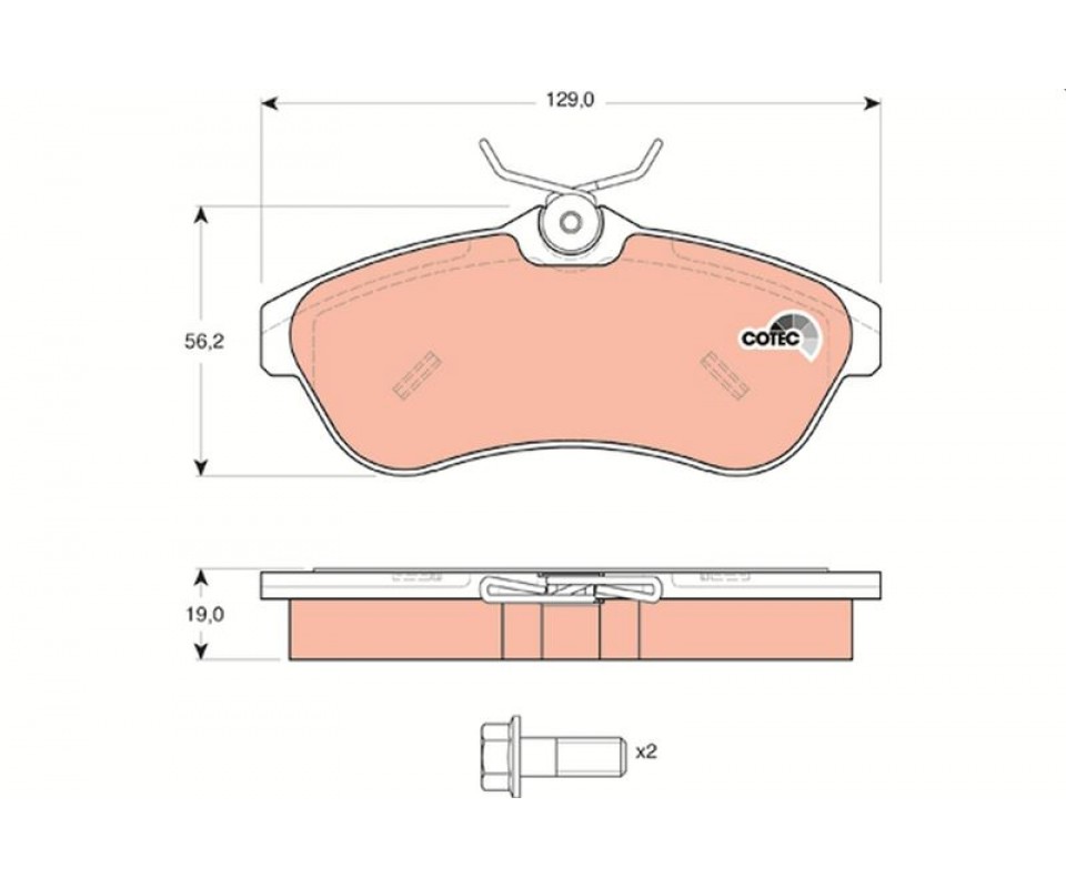 ÖN FREN BALATASI CITROEN C2 06>09 C3> 03>10
