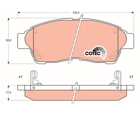 ÖN FREN BALATA TOYOTA COROLLA 1.6L 4A-FE enjeksiyonlu AE101 AE111 92-00 / CARINA E. CORONA 2.0L 3S -FE ST191 ST191E 92-98 / RAV4 2.0L 3S-FE SXA10 95-00