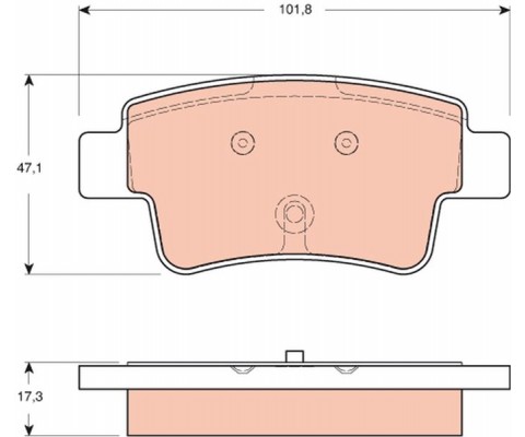 ARKA FREN BALATASI DİSK FREN OPEL CORSA D 06>14 GRANDE PUNTO 05>10