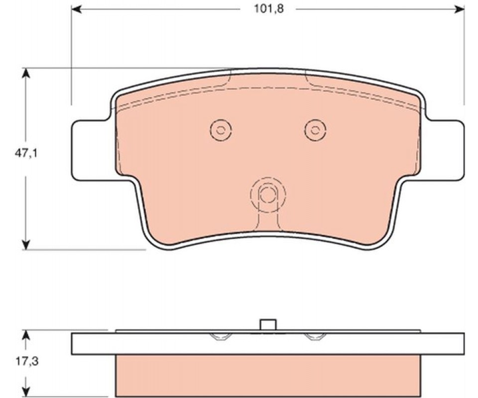 ARKA FREN BALATASI DİSK FREN OPEL CORSA D 06>14 GRANDE PUNTO 05>10