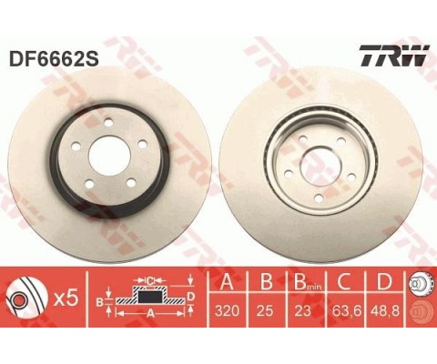 ON FREN AYNASI CONNECT 12 > FOCUS III 11>15 KUGA 12>14 VOLVO V40 T2-T3-T4-T5 C30 06>12 C70 II 07>12 S40 II 05>12 V50 04>